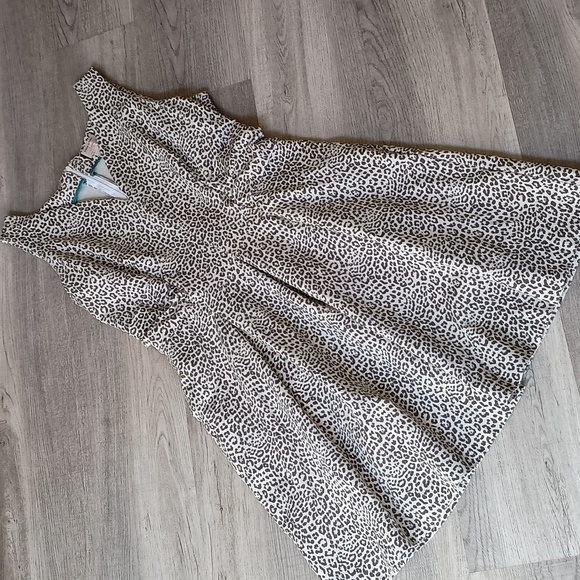 Banana Republic issa collection animal prints fit and flare size 12 - Picture 2 of 13